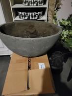 STOERE OVALE BETONNEN PLANTENBAK, Tuin en Terras, Bloembakken en Plantenbakken, Ophalen, Minder dan 30 cm, Binnen, Minder dan 60 cm