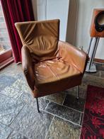 lederen Montel Fauteuil, Huis en Inrichting, Fauteuils, Ophalen, Gebruikt, 75 tot 100 cm, Metaal