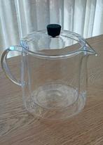 Dubbelwandige glazen theepot, Glas of Glazen, Gebruikt, Ophalen of Verzenden, Glas