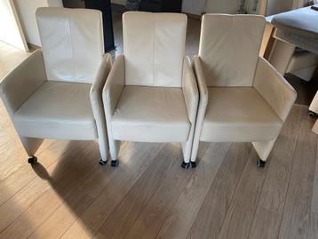 8 Leren Eetkamerstoelen Boerhof Heeten - Verstelbaar beschikbaar voor biedingen