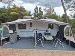 TEC Travel King 460 TDF (2009) te koop, mét inventaris!, Caravans en Kamperen, Caravans, T.E.C., Rondzit, Frans bed, Particulier
