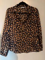 Garcia Blouse - Licht Doorschijnend, Ophalen of Verzenden, Zo goed als nieuw, Maat 42/44 (L), Bruin