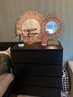 Zwarte Malm ladekast - Zo goed als nieuw, Ophalen, Overige materialen, 50 tot 100 cm, Zo goed als nieuw