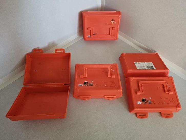 Diverse rode Blue Band broodtrommels van de brandweerman, Huis en Inrichting, Keuken | Keukenbenodigdheden, Nieuw, Ophalen of Verzenden