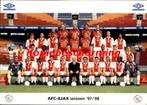 AJAX Elftalfoto seizoen 97/98 UMBRO reclamekaart # 510, Verzenden, Zo goed als nieuw, Ajax, Spelerskaart