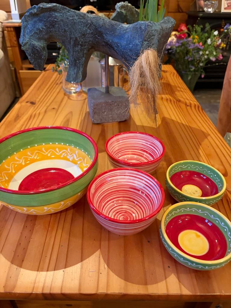 Tapasschalen pinda schaal groente schaal yoghurt schaal Bowl, Ophalen of Verzenden, Zo goed als nieuw