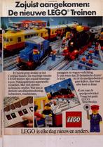 Retro reclame 1981 Lego treinen zijn net aangekomen, Overige typen, Ophalen of Verzenden