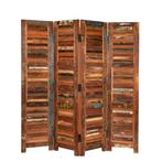 Vintage Kamerscherm Houten Retro Kledingscherm Roomdivider, Huis en Inrichting, Woonaccessoires | Kamerschermen, Info@dehanzeherten.nl