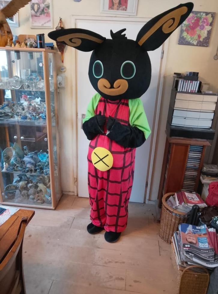 Mascotte Bing, Hobby en Vrije tijd, Feestartikelen | Verhuur, Zo goed als nieuw, Verjaardag, Ophalen of Verzenden