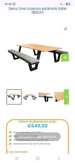Sens Line Lorenzo picknick tafel 180cm, Tuin en Terras, Ophalen, Nieuw
