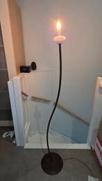 Vloerlamp metaal roest bruin poot, zware voet, zonder kap, Huis en Inrichting, Lampen | Vloerlampen, Ophalen, Gebruikt, Metaal