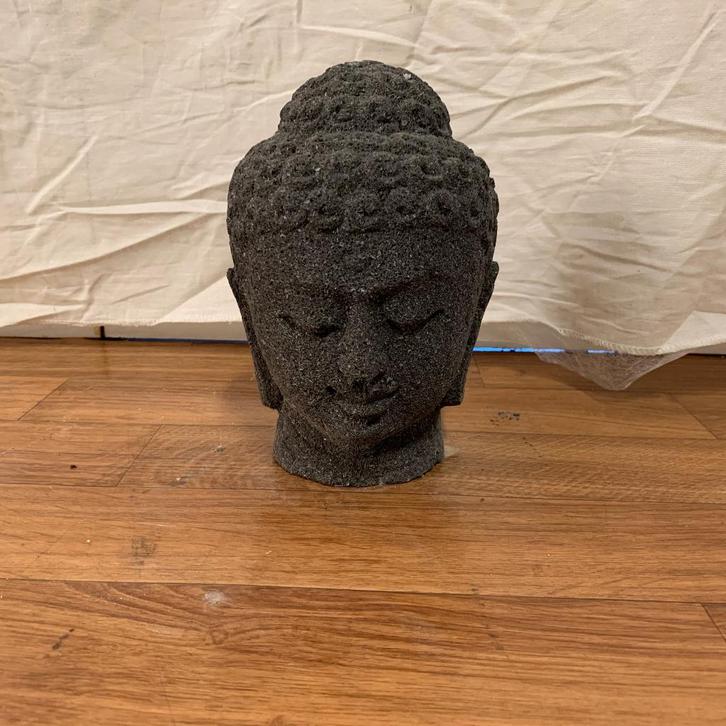 Boeddha hoofd - 20 cm hoog - Lavasteen - Nieuw bij TTM Wonen, Huis en Inrichting, Woonaccessoires | Boeddhabeelden, Nieuw, Ophalen of Verzenden