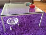 Glazen salon/ bijzettafel, Huis en Inrichting, Tafels | Bijzettafels, Ophalen, Vierkant