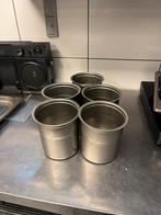 5 Pacojet bekers, Huis en Inrichting, Emmers, Ophalen, Zo goed als nieuw, RVS
