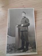 Foto kaart duitse soldaat. bajonet drager, Verzamelen, Ophalen of Verzenden, Duitsland, Foto of Poster