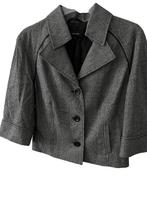 CLAUDIA STRATER kort jasje pepita ruit 42, Verzenden, Zwart, Maat 42/44 (L), Zo goed als nieuw