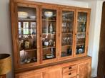 Teakhouten (servies-) kast., Huis en Inrichting, Kasten | Buffetkasten, Ophalen, Gebruikt, 25 tot 50 cm, 200 cm of meer