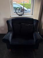 Zwarte Stoffen Fauteuil, Ophalen of Verzenden, Gebruikt, Stof, 75 tot 100 cm