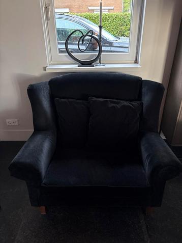Zwarte Stoffen Fauteuil beschikbaar voor biedingen
