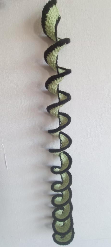 Gehaakte wind spinner Zwart/Lime, Hobby en Vrije tijd, Breien en Haken, Nieuw, Haken, Overige typen, Ophalen of Verzenden