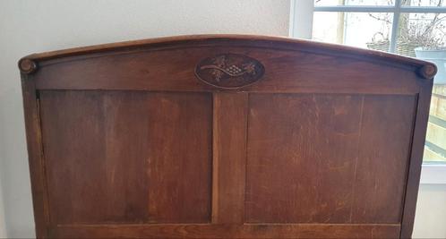Romantisch Antiek Frans Brocante Bed met lattenbodem, Antiek en Kunst, Antiek | Meubels | Bedden, Ophalen