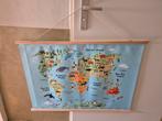 Wereldkaart kind, Ophalen, Zo goed als nieuw, Wanddecoratie