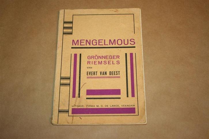 Mengelmous. Grönneger riemsels. Evert van Deest., Boeken, Geschiedenis | Stad en Regio, Gelezen, Ophalen of Verzenden