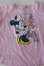 Disney Minnie shirt Paris roze, Ophalen of Verzenden, Overige figuren, Zo goed als nieuw, Kleding of Textiel