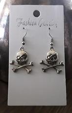 Oorbellen doodskop, doodshoofd, skull, hardrock, Overige materialen, Hangers, Nieuw, Ophalen of Verzenden