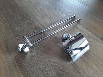 Toiletrolhouder en handdoekenrekje beschikbaar voor biedingen