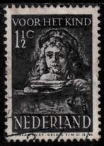 Jaar 1941 NVPH 397 Kinderzegel 1½ cent Rembrandt's zoon Titu, Ophalen of Verzenden, Na 1940, Gestempeld