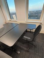 L-vormig hoekbureau + stoel, Ophalen of Verzenden, Zo goed als nieuw