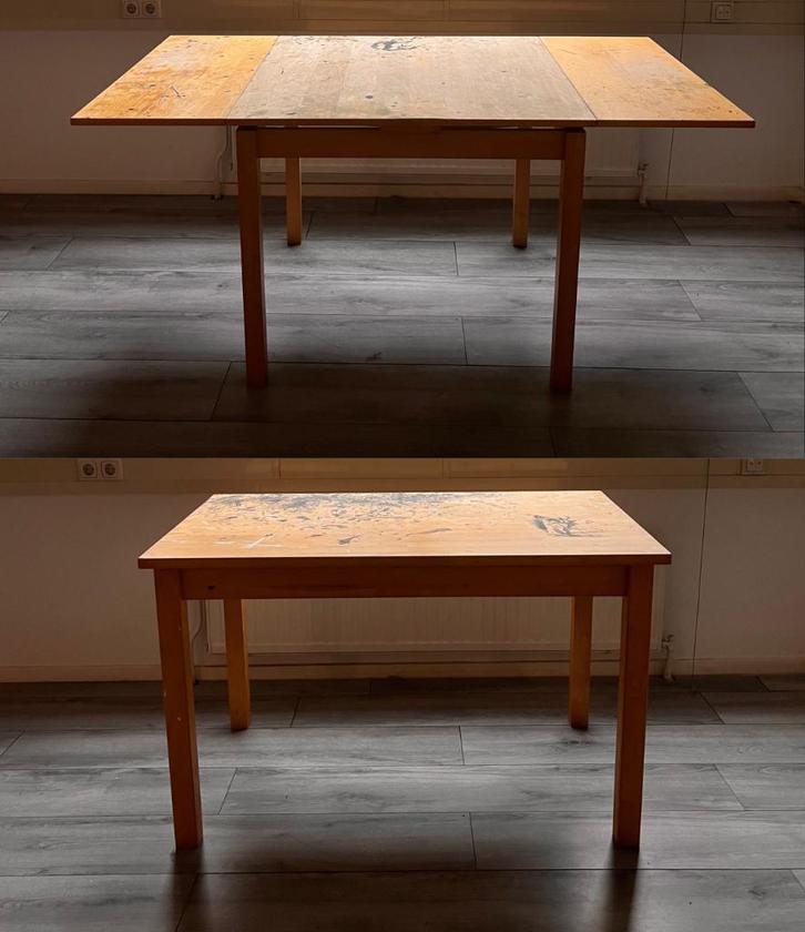 Gratis – 2 tafels (atelier / creatief gebruik), Huis en Inrichting, Tafels | Sidetables, Gebruikt, 50 tot 75 cm, 100 tot 150 cm