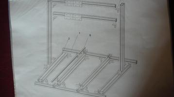 Bouwtekening voor CNC Freesmachine beschikbaar voor biedingen