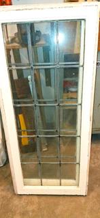 2 Oude Glas in Lood Ramen, Doe-het-zelf en Verbouw, Glas en Ramen, Ophalen, Gevelraam of Ruit, Gebruikt, Minder dan 80 cm