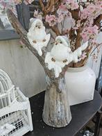 Tuinbeeld Vogels op tak met Verlichting., Tuin en Terras, Tuinbeelden, Ophalen, Zo goed als nieuw, Overige materialen