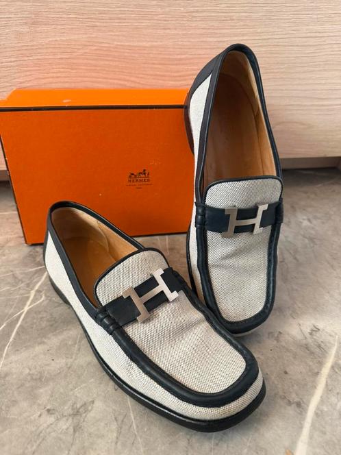 Hermes originele Mocassins Loafers beige d-blauw | maat 39, Kleding | Dames, Schoenen, Zo goed als nieuw, Espadrilles of Moccasins