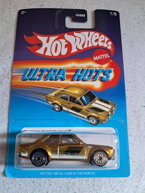 Hot Wheels '70 Ford Escort RS1600 Ultra Hots nieuw in ovp, Hobby en Vrije tijd, Modelauto's | Overige schalen, Zo goed als nieuw