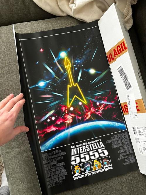Daft Punk Interstella 5555 poster official limited edition, Verzamelen, Posters, Nieuw, Rechthoekig Staand, Verzenden