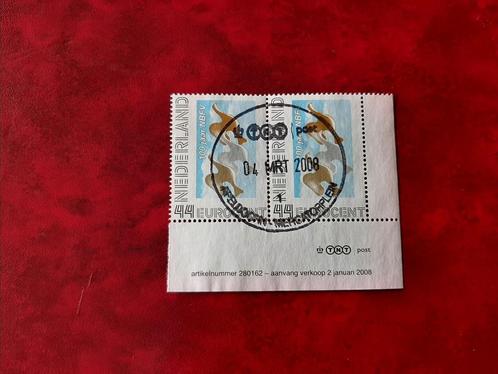 Stempel Apeldoorn-Mercatorplein, paartje met tab, Max Kisman, Postzegels en Munten, Postzegels | Nederland, Gestempeld, Na 1940