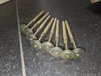 8x Wovar Tellerkopschroeven Geel Verzinkt 6x120mm, Doe-het-zelf en Verbouw, Minder dan 25 mm, Overige typen, Nieuw, Ophalen of Verzenden