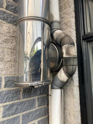 dubbelwandig geïsoleerde RVS schoorsteenpijp. beschikbaar voor biedingen