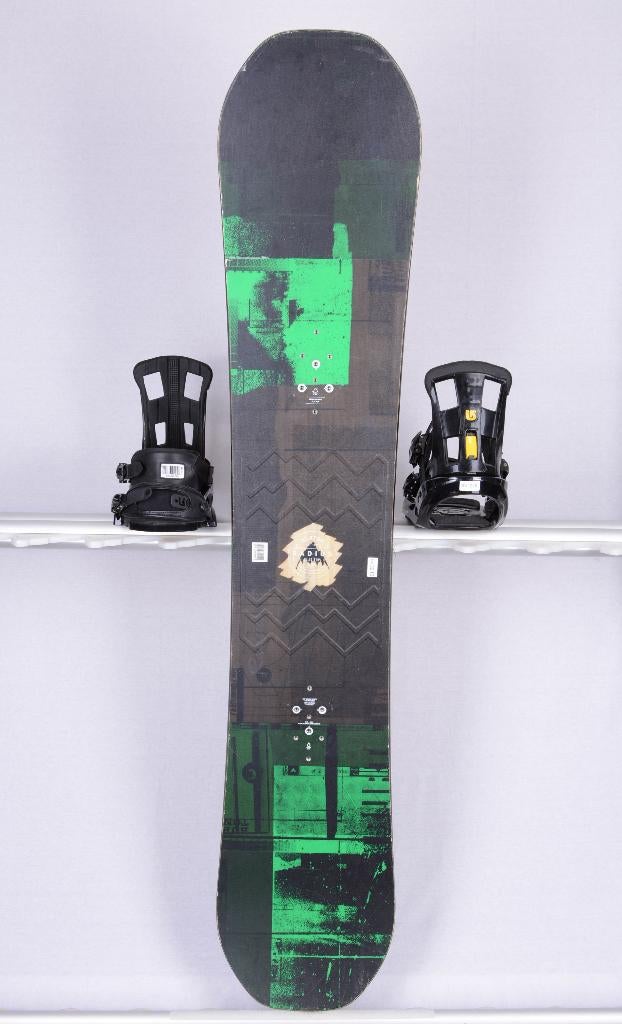 160 snowboard BURTON RADIUS WIDE, black/dark green, woodcore, Ophalen of Verzenden, Gebruikt, Board