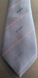 PTT Post stropdas blauw met rode strepen, Ophalen of Verzenden, Nieuw, Gebruiksvoorwerp