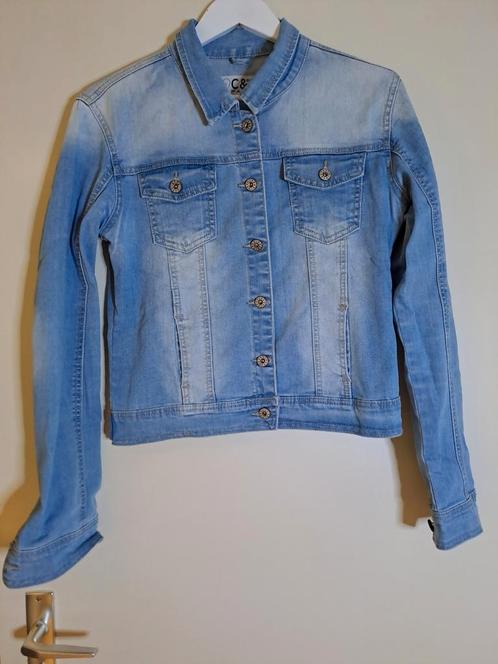 Spijkerjas - maat M - C&S, Kleding | Dames, Jassen | Zomer, Zo goed als nieuw, Maat 38/40 (M), Blauw, Verzenden