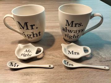Mokken set Mr&Mrs Right  beschikbaar voor biedingen