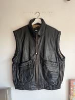Bodywarmer echt Leer, Ophalen of Verzenden, Zo goed als nieuw, Zwart