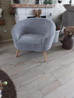 Nieuwe fauteuil met teddy stof, Hout, Minder dan 75 cm, Nieuw, Ophalen of Verzenden