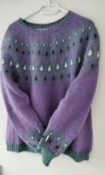 Handgebreide ijslandse wollen trui, maat 38/40, Ophalen of Verzenden, Zo goed als nieuw, Maat 38/40 (M)