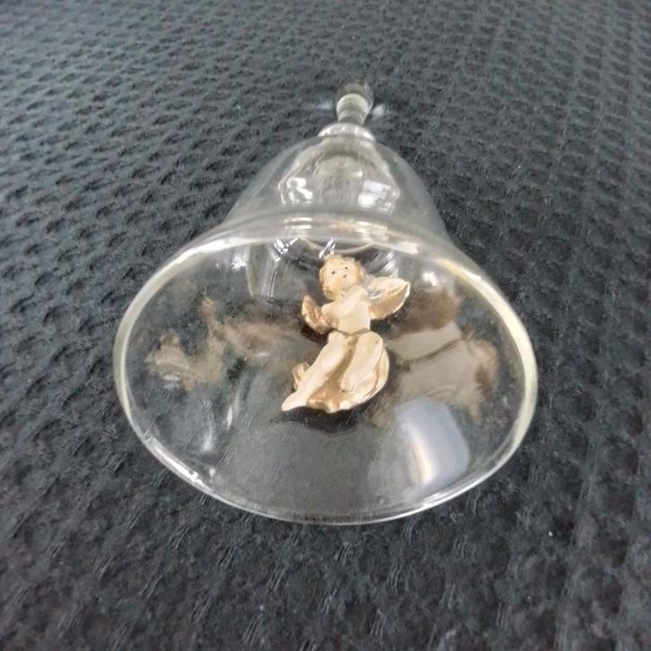 Antiek Glazen Belletje met Engel Klepel, Antiek en Kunst, Antiek | Glas en Kristal, Ophalen